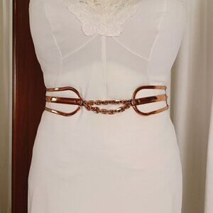 Midcentury Vintage Renoir Copper Sprite Belt, Medium, 29 - 31"